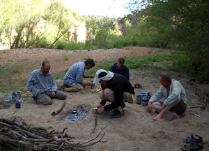 High desert camp.
