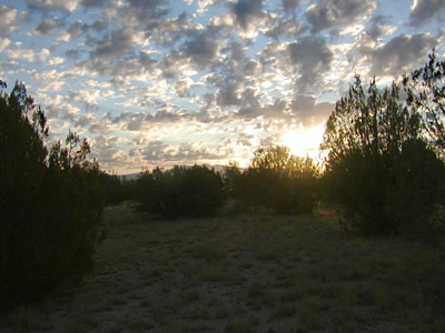 Sunset at camp