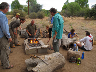 Learning to cook over open fire